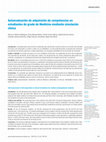 Research paper thumbnail of Autoevaluación de adquisición de competencias en estudiantes de grado de Medicina mediante simulación clínica