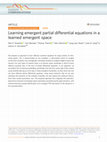 Research paper thumbnail of Learning emergent partial differential equations in a learned emergent space