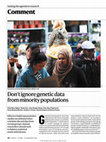 Research paper thumbnail of Don’t ignore genetic data from minority populations