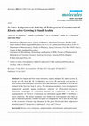 Research paper thumbnail of In Vitro Antiprotozoal Activity of Triterpenoid Constituents of Kleinia odora Growing in Saudi Arabia