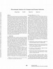 Research paper thumbnail of Discriminant Analysis for Unsupervised Feature Selection