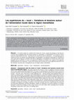 Research paper thumbnail of Les expériences du « local ». Variations et tensions autour de l’alimentation locale dans la région marseillaise