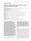 Research paper thumbnail of Multicenter Validation of PCR-Based Method for Detection of Salmonella in Chicken and Pig Samples