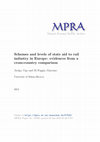 Research paper thumbnail of Schemes and Levels of State Aid to Rail Industry in Europe: Evidences from a Cross-Country Comparison