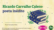 Research paper thumbnail of Ricardo Carvalho Calero Poeta Inédito