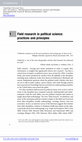 Research paper thumbnail of Field research in political science: practices and principles