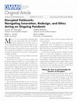 Research paper thumbnail of Original article: Disrupted Fieldwork: Navigating Innovation, Redesign, and Ethics during an Ongoing Pandemic