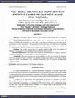 Research paper thumbnail of Vocational training has an influence on employee career development: A case study Indonesia