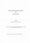 Research paper thumbnail of Incommensurability, Incomplete Comparability and the Scales of Justice