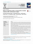 Research paper thumbnail of Effects of hypertonic saline vs normal saline in lactate depuration after cardiovascular surgery