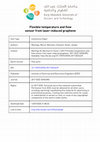 Research paper thumbnail of Flexible temperature and flow sensor from laser-induced graphene