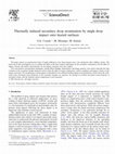 Research paper thumbnail of Thermally induced secondary drop atomisation by single drop impact onto heated surfaces