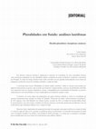 Research paper thumbnail of Pluralidades em Saúde: análises lusófonas