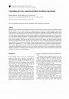 Research paper thumbnail of Controlling soil water content in fertiliser dissolution experiments