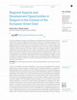 Research paper thumbnail of Regional Aspects and Development Opportunities in Bulgaria in the Context of the European Green Deal