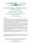 Research paper thumbnail of Education Policy and Welfare Regimes in OECD Countries: Social Stratification and Equal Opportunity in Education