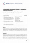 Research paper thumbnail of Polyaminoazide mixtures for the synthesis of pH-responsive calixarene nanosponges