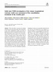 Research paper thumbnail of Solid state NMR investigation of the roman Acqualadroni rostrum: tenth year assessment of the consolidation treatment of the wooden part