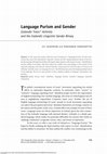 Research paper thumbnail of Language Purism and Gender