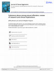 Research paper thumbnail of Substance abuse among sexual offenders: review of research and clinical implications