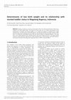 Research paper thumbnail of Determinants of low birth weight and its relationship with stunted toddler status in Magelang Regency, Indonesia