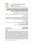 Research paper thumbnail of Assessment of Selected Landrace and Improved Groundnut (Arachis hypogaea L.) Genotypes under Stressed and Non-stressed Conditions