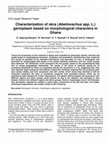 Research paper thumbnail of Characterization of okra (Abelmoschus spp. L.) germplasm based on morphological characters in Ghana