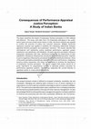 Research paper thumbnail of Consequences of Performance Appraisal Justice Perception
; A study of Indian banks