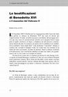 Research paper thumbnail of Le beatificazioni di Benedetto XVI e il mausoleo del Vaticano II, in «Il Margine», XXX/2 (2010), pp. 22-33