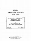 Research paper thumbnail of Disaster Planning in the Dairy Industry: Conceptual Issues and a Spatial Modelling Approach