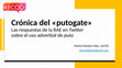 Research paper thumbnail of Crónica del «putogate»: las respuestas de la RAE en Twitter sobre el uso adverbial de 'puto'