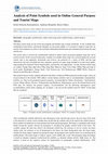 Research paper thumbnail of Analysis of Point Symbols used in Online General Purpose and Tourist Maps