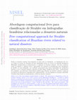 Research paper thumbnail of Free computational approach for Strahler classication of Brazilian rivers related to natural disasters