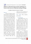 Research paper thumbnail of Influence of Rootstock Age and Pre-Defoliation of Scion on the Success of Epicotyl Grafting of Mango