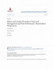 Research paper thumbnail of Ethnic and Gender Diversity in Top Level Management and Firm Performance: Shareholder’s Perspectives