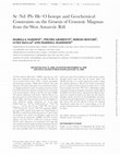 Research paper thumbnail of Sr-Nd-Pb-He-O Isotope and Geochemical Constraints on the Genesis of Cenozoic Magmas from the West Antarctic Rift