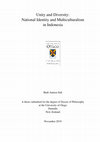 Research paper thumbnail of Unity and diversity: National identity and multiculturalism in Indonesia