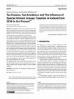 Research paper thumbnail of Tax Evasion, Tax Avoidance and The Influence of Special Interest Groups: Taxation in Iceland from 1930 to the Present