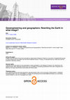 Research paper thumbnail of Geoengineering and geographers: Rewriting the Earth in what image?