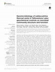 Research paper thumbnail of Geomicrobiology of sublacustrine thermal vents in Yellowstone Lake: geochemical controls on microbial community structure and function