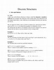 Research paper thumbnail of Discrete Structure