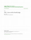 Research paper thumbnail of ABC v. Aereo and the Humble Judge