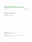 Research paper thumbnail of Property's Constitution