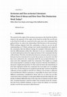 Research paper thumbnail of Sectarian and Non-sectarian Literature: What Does It Mean and How Does This Distinction Work Today? With a Short Case Study on the Songs of the Sabbath Sacrifice