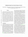 Research paper thumbnail of Distilling Knowledge From a Deep Pose Regressor Network