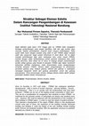 Research paper thumbnail of Struktur Sebagai Elemen Estetis Dalam Rancangan Pengembangan di Kawasan Institut Teknologi Nasional Bandung