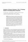 Research paper thumbnail of Analysis of Peanut Farming in The 3rd Planting Season in Pemalang Ditrict, Indonesia