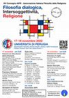 Research paper thumbnail of "Filosofia dialogica, Intersoggettività, Religione". XV Convegno AIFR - Associazione Italiana Filosofia della Religione