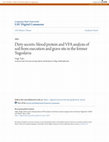 Research paper thumbnail of Dirty secrets: blood protein and VFA analysis of soil from execution and grave site in the former Yugoslavia