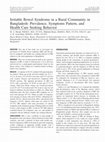 Research paper thumbnail of Irritable bowel syndrome in a rural community in Bangladesh: Prevalence, symptoms pattern, and health care seeking behavior